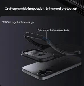 Nillkin CamShield PRO Kryt pre iPhone 16 Plus, Čierny