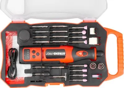 Strend pro Brúska Strend Pro, mini, priama, vŕtanie a brúsenie, 8 V, 1500 mAh, s príslušenstvom