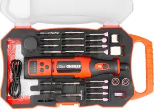 Strend pro Brúska Strend Pro, mini, priama, vŕtanie a brúsenie, 8 V, 1500 mAh, s príslušenstvom