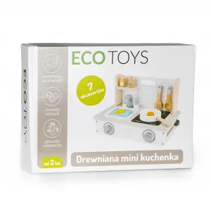 Drevená mini kuchyňa s príslušenstvom