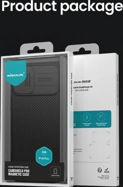 Nillkin CamShield PRO Kryt pre iPhone 16 Plus, Čierny