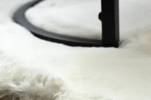 Koberec TEDDY NEW wool 45 krémový, kruh