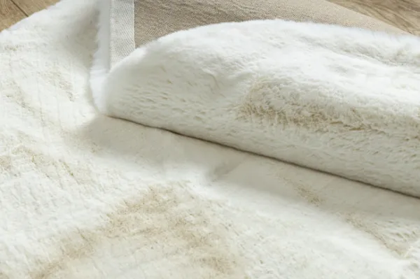Koberec TEDDY NEW wool 45 krémový, kruh