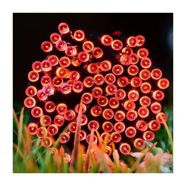 Vianočnéosvetlenievnútorné,rôznedĺžky-červené100LED/8m