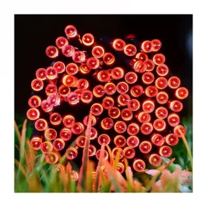 Vianočnéosvetlenievnútorné,rôznedĺžky-červené100LED/8m