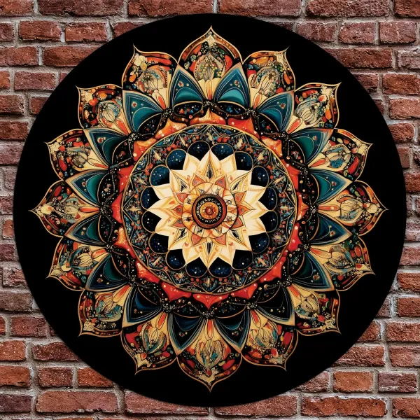 Drevený obraz - Escher mandala
