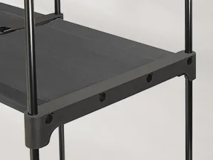 SONGMICS Otevřená šatní skříň PLUMB 112 cm černá