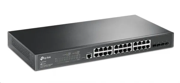 TP-Link TL-SG3428, 24 portov gigabitový L2+ manažovaný switch s 4 10GE SFP+ slotmi TL-SG3428