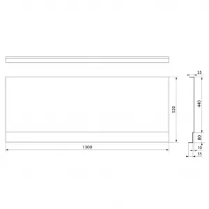 POLYSAN - COUVERT NIKA panel čelný 130x52cm 72852