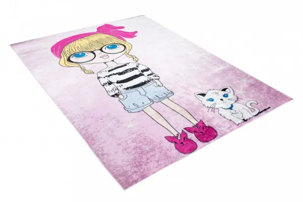 DetskýkoberecdodievčenskejizbysmladouslečnouamačkouŠírka:80cm|Dĺžka:150cm56745_115717