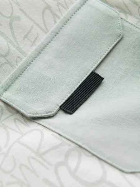 Trendy tričko s potlačou pre mužov- krátky rukáv-zelené