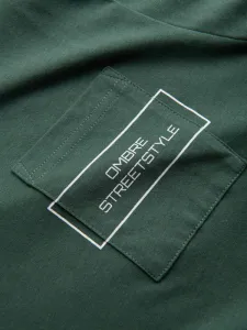 Trendy tričko s nápisom pre mužov zelené