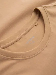 Trendy tričko s nápisom pre mužov pieskové