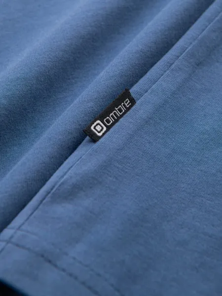 Trendy tričko s nápisom pre mužov modré