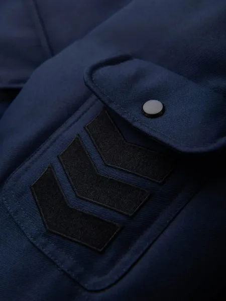Atraktívna zimná pánska bunda - modrá