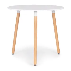 Moderný drevený stôl do kuchyne obývačky, 80 cm