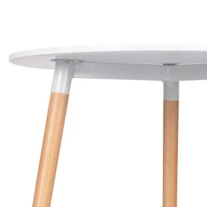 Moderný drevený stôl do kuchyne obývačky, 80 cm