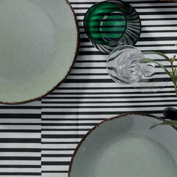 Hermia Porcelánová sada 24 ks talířů GreenFantasy zelená