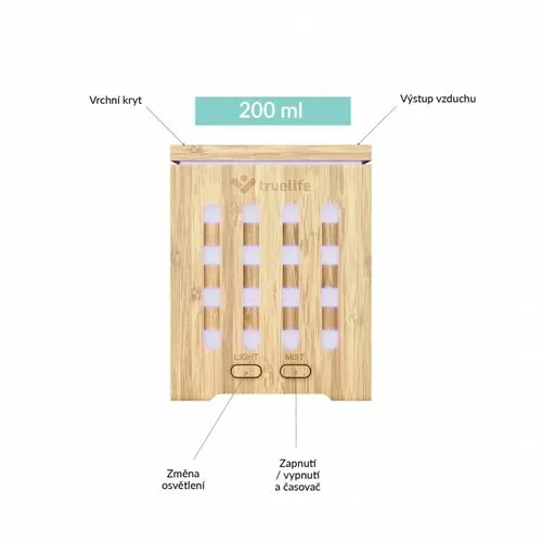 TrueLife AIR Diffuser D7 Bamboo aróma difuzér