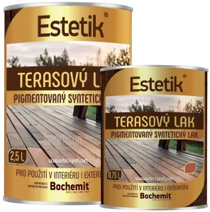 ESTETIK Terasový lak - pigmentovaný syntetický lak 2.5 l Teak