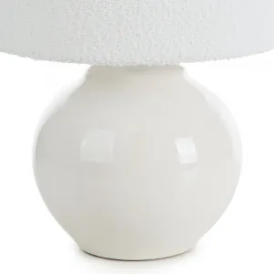 Dekoračná lampa COLINS biela