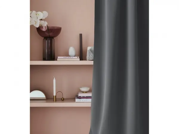Kvalitnýtmavosivýjednofarebnýzávesnakruhy140x280cm