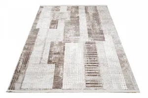 DizajnovývintagekoberecsgeometrickýmivzormivhnedýchodtieňochŠírka:80cm|Dĺžka:150cm56595_115403