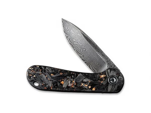 Nôž Civivi Elementum C907C-DS3 Copper Shred Carbon Fiber Damascus