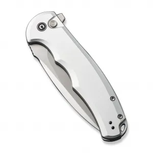 Civivi Button Lock Praxis Nitro-V Silver Aluminum C18026E-2