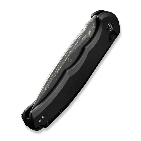 Civivi Button Lock Praxis Damascus Black Aluminum C180026E-DS1