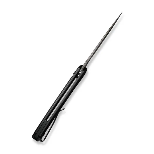 Civivi Button Lock Praxis Damascus Black Aluminum C180026E-DS1