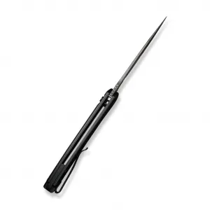 Civivi Button Lock Praxis Damascus Black Aluminum C180026E-DS1