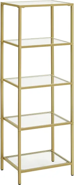 SONGMICS Regál Vondrow 124,5 cm zlatý
