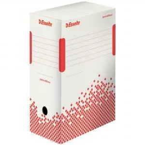Archívny box Esselte Speedbox 150mm biely/červený
