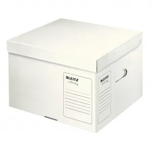 Leitz ES610300 archívna škatuľa Infinity s vekom biela M