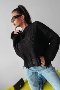 Olavoga Miley svetrík Farba: Čierna, Konfekčná veľkosť: one-sized