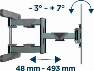 GEMBIRD Držák TV WM-80ST-01, 37"-80" (60kg), otočný a náklopný