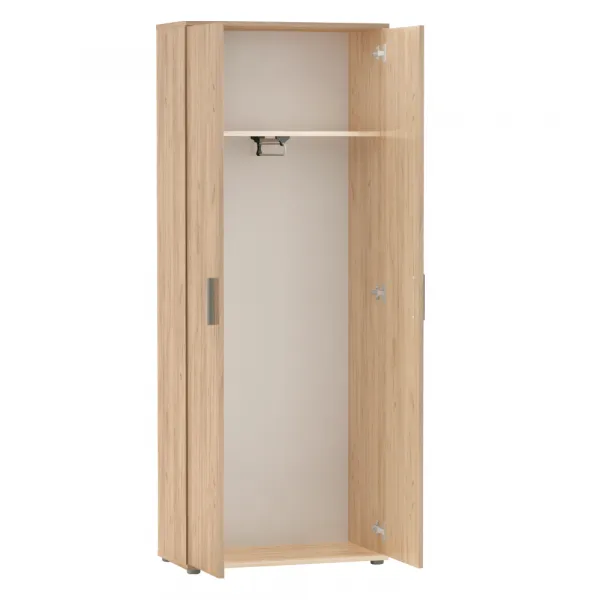 Skriňa, vešiaková, dvojdverová, dub artisan, SERVO TYP 5