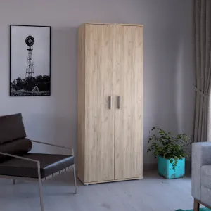 Skriňa, vešiaková, dvojdverová, dub artisan, SERVO TYP 5
