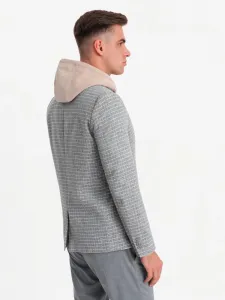Trendy sako pre pánov šedé