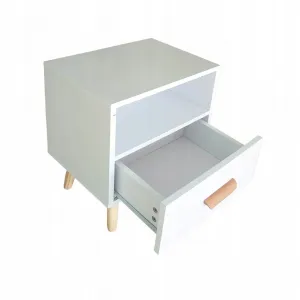 Nočný stolík Ella ModernHome biely