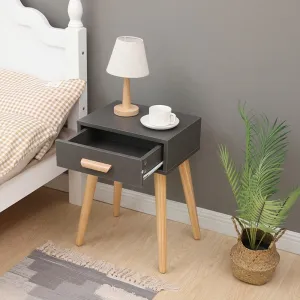 MODERNHOME Nočný stolík Gry šedý