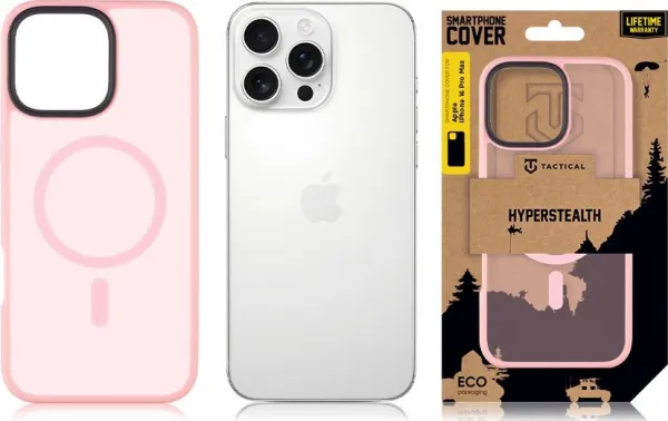 Tactical MagForce Hyperstealth kryt, iPhone 16 Pro Max, ružový