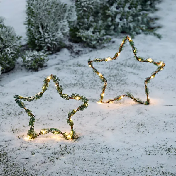 2 LED zápichy hviezda