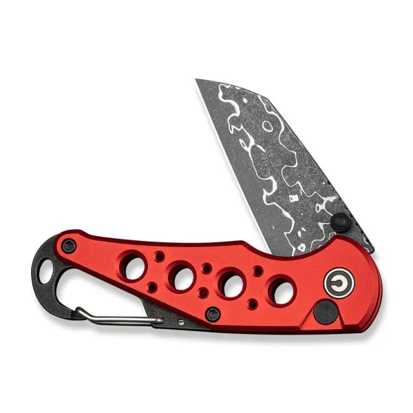 Civivi Pragma C23062B-DS1 Red Aluminum Damascus