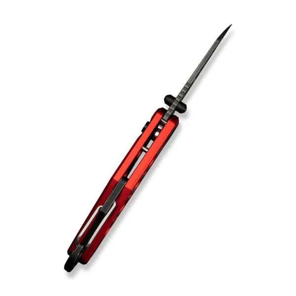 Civivi Pragma C23062B-DS1 Red Aluminum Damascus