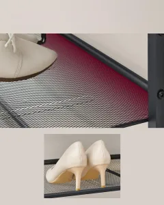 SONGMICS Botník Vasagle Lorado 93 cm medovo hnedý/čierny