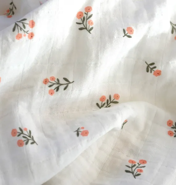 A Little Lovely Company - Mušelínové plienky, little flowers - 2 ks
