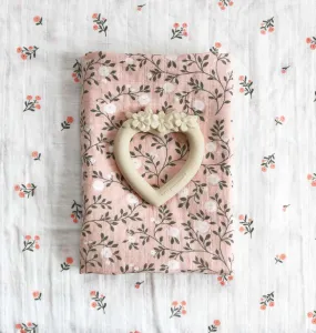 A Little Lovely Company - Mušelínové plienky, blossom - dusty pink - 2 ks
