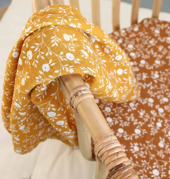 A Little Lovely Company - Mušelínové plienky, blossom - caramel - 2 ks